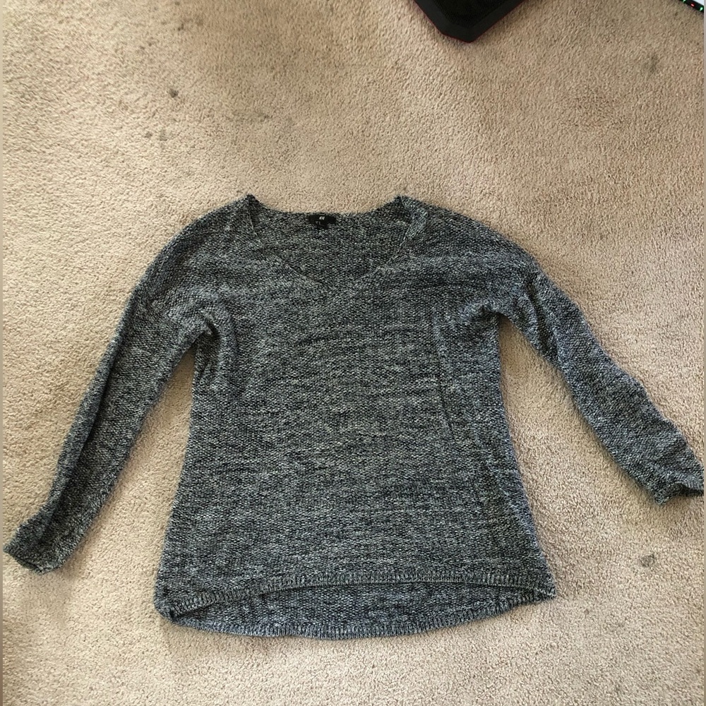 Black/white multi sweater